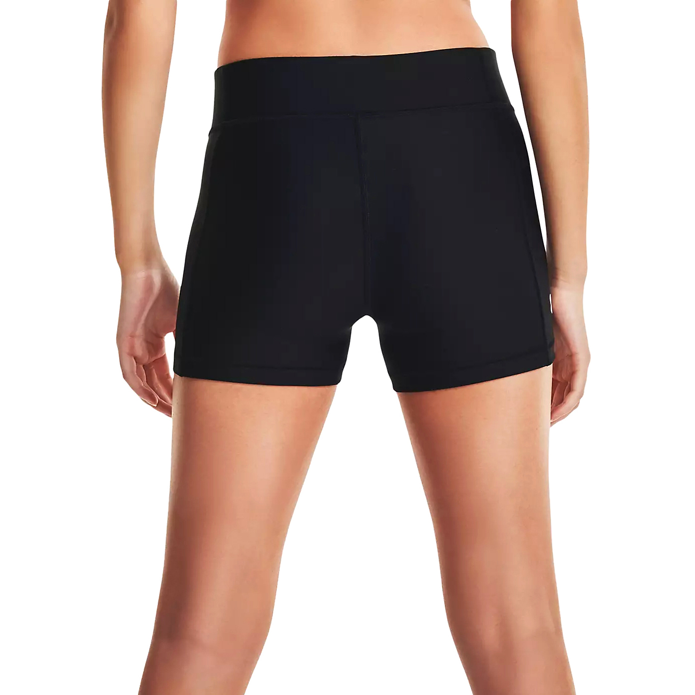 Black Mid Rise Sporty Shorts